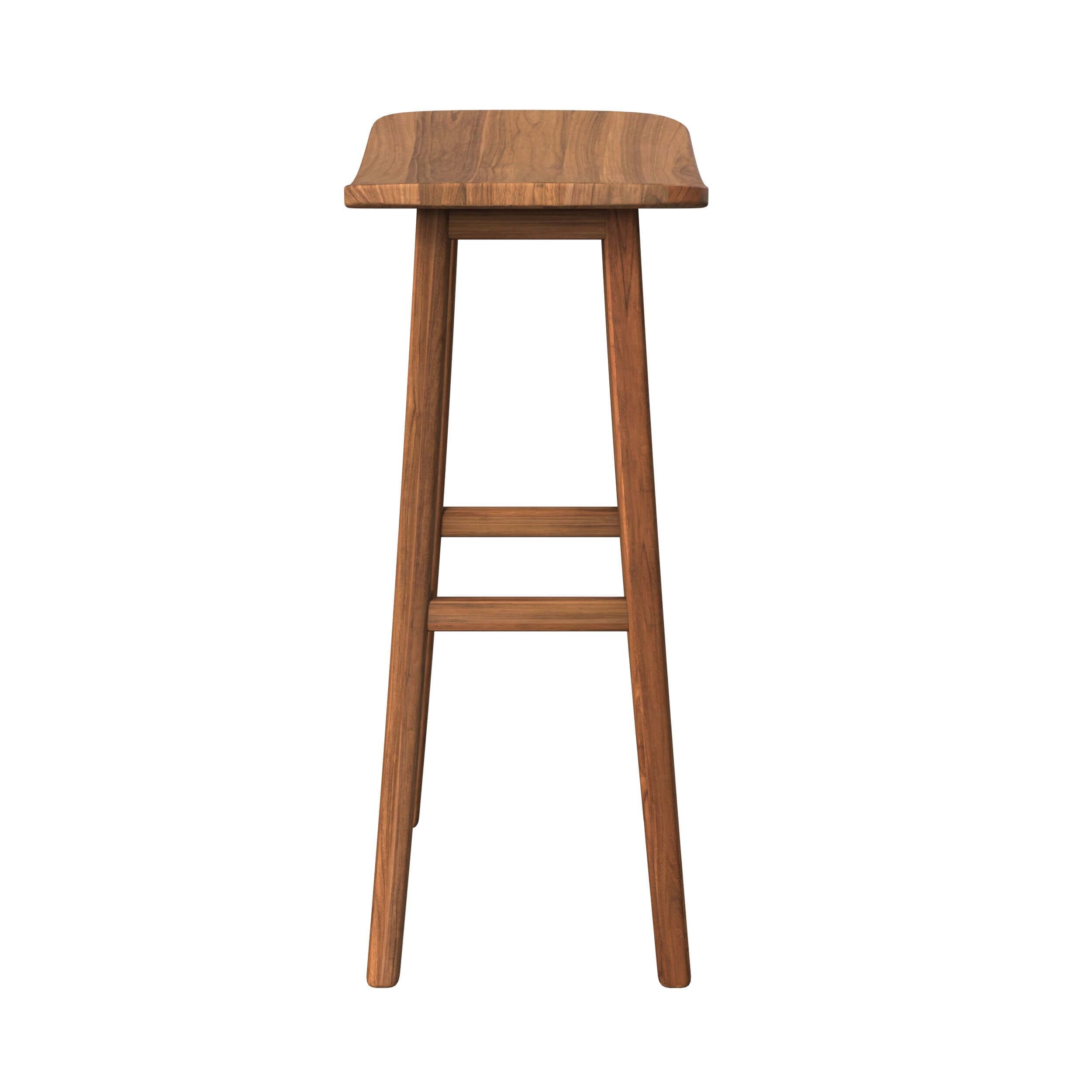 Vittoria - Tabouret De Bar En Bois De Teck