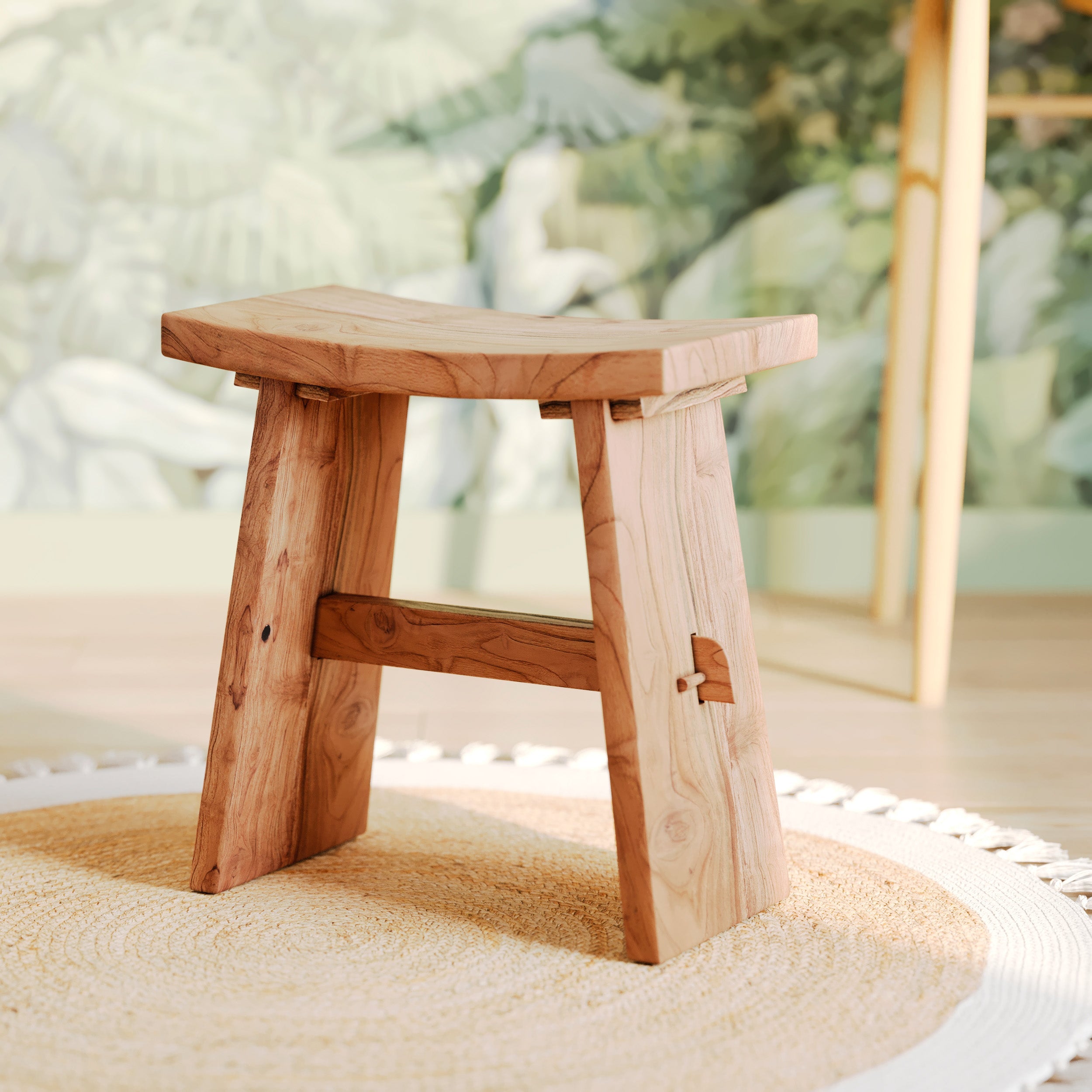 Eka - Recycled Teak Wood Stool