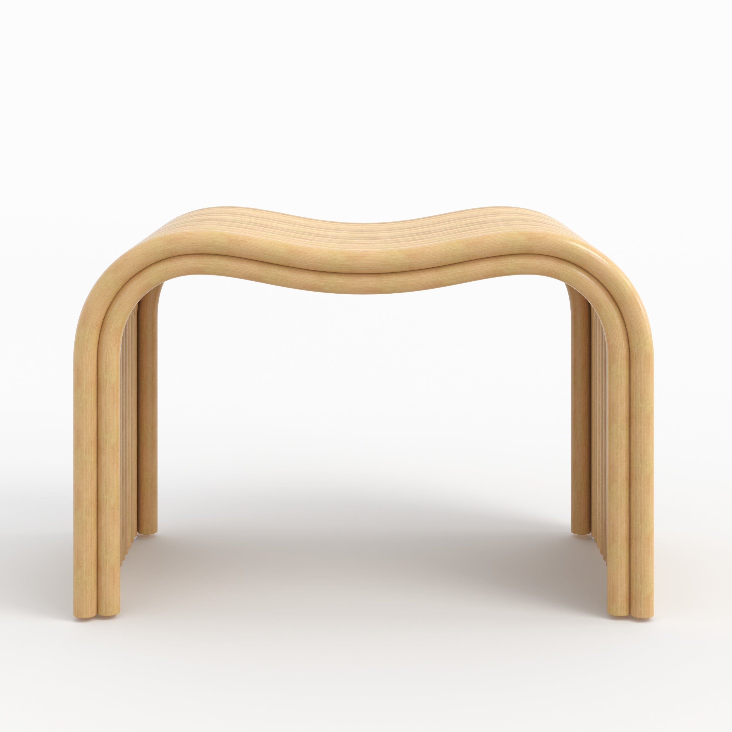 Wave - Tabouret En Rotin Naturel