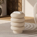 Félicie - Tabouret Rond En Métal Gris