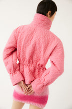 Chaqueta Acolchada Con Flores Kika - Tan
