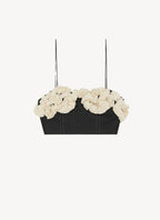 PAP Luxe Selection - Ganni - Top de tafetán - Negro - Mujer