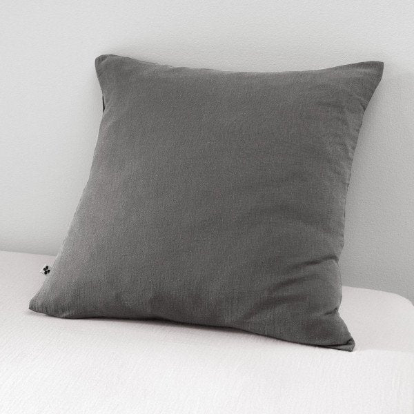 Gaia - Taie D'Oreiller - Double Gaze De Coton - Granit