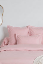 Uni Percale - Funda de Almohada - Percal de Algodón - Rosa Caramelo