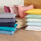 Uni Percale - Funda de Almohada - Percal de Algodón - Rosa Caramelo