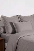 Uni Percale - Funda de Almohada - Percal de Algodón - Gris