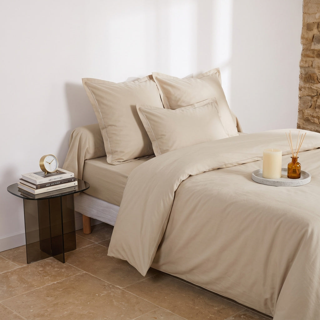 Uni Percale - Taie Oreiller - Percale De Coton - Lin