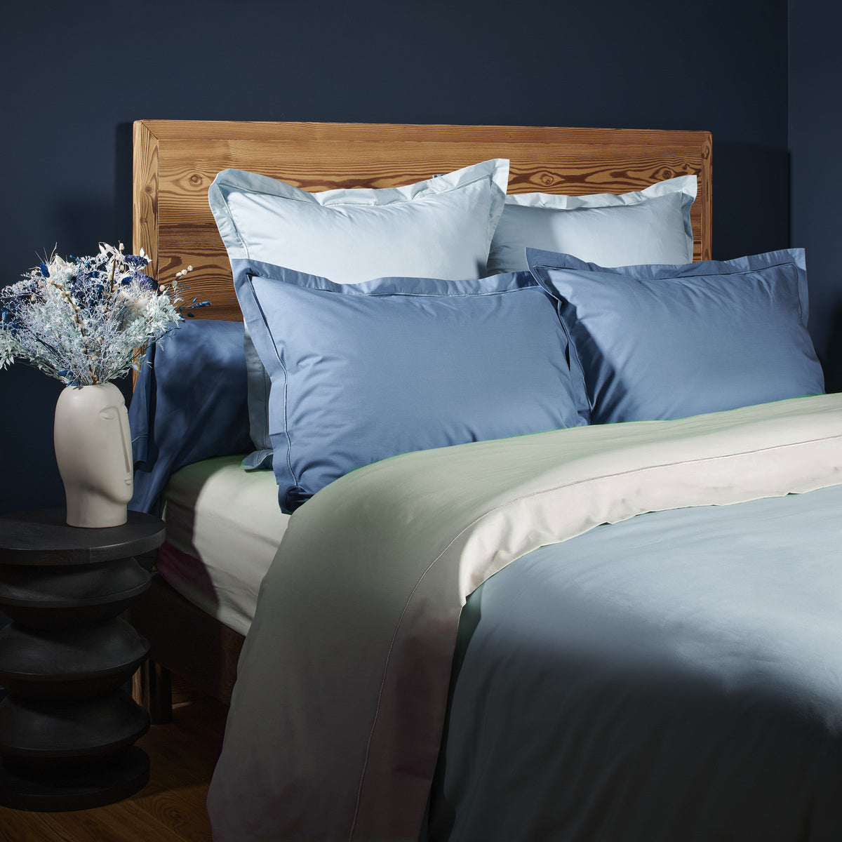 Uni Percale - Funda de Travesaño - Percal de Algodón - Horizonte