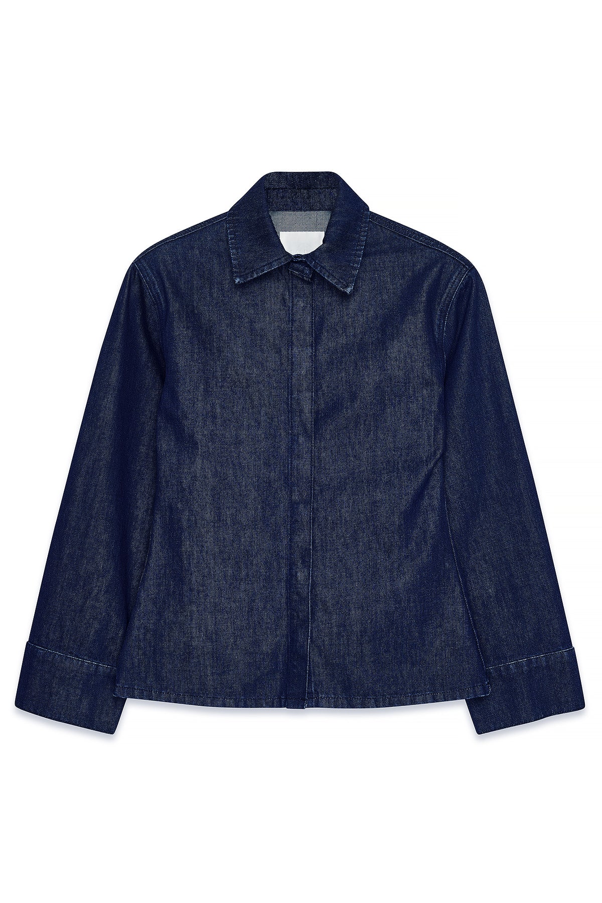 Tailored Denim Shirt - Raw Washed Denim