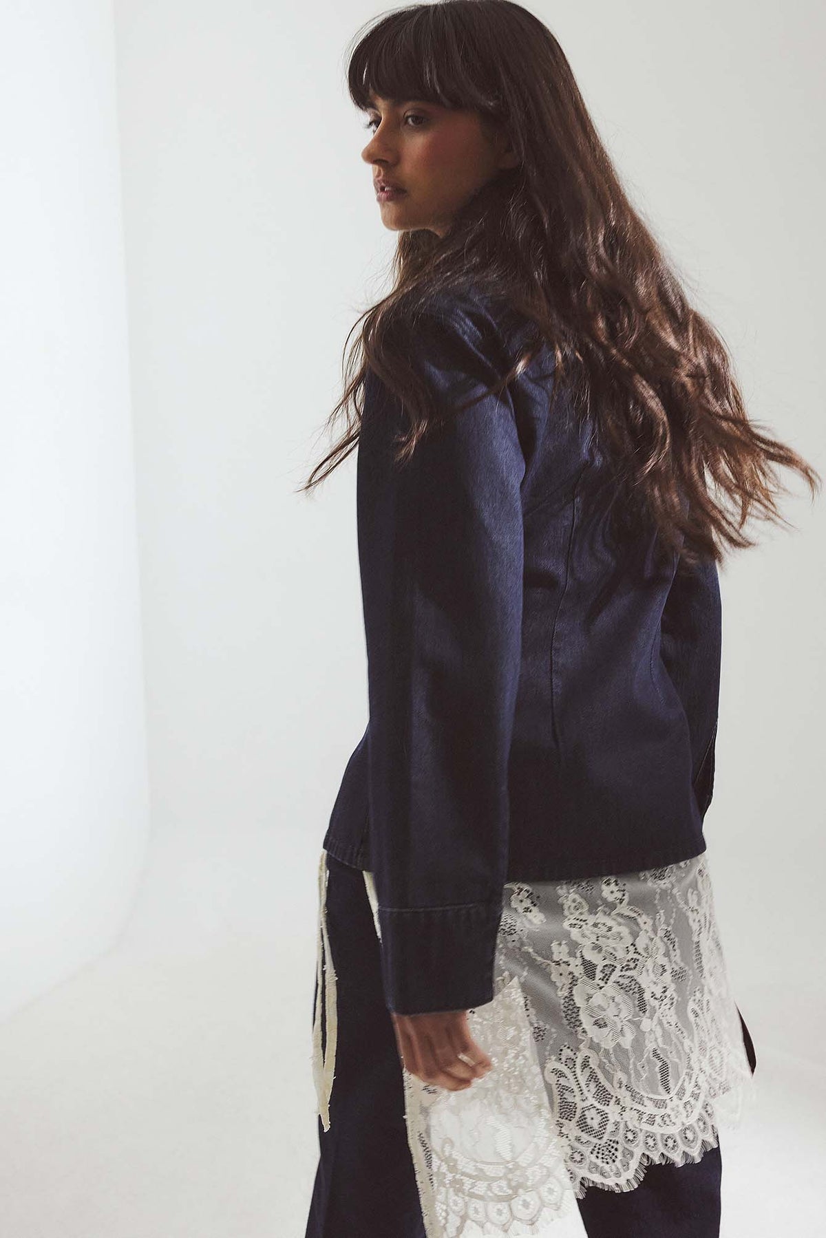 Tailored Denim Shirt - Raw Washed Denim