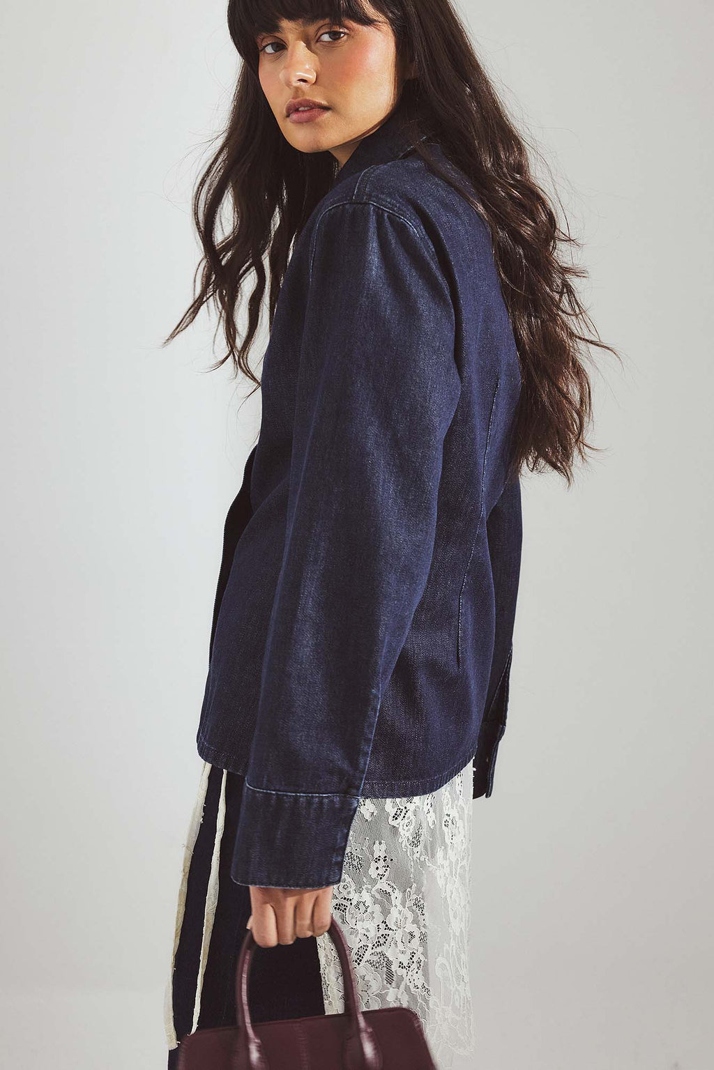 Tailored Denim Shirt - Raw Washed Denim