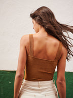 Taliane Jersey Lurex Bodysuit - Earth