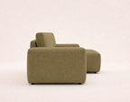 Tama - 4-Seater Corner Sofa Bed With Storage - Fabric - Green