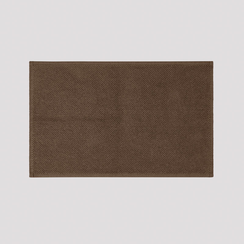Boucle Cotton Bath Mat - Cocoa