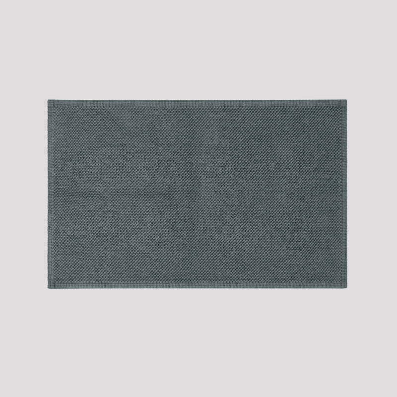 Boucle Cotton Bath Mat - Storm
