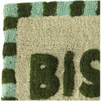Alfombra de baño "Bisous" verde