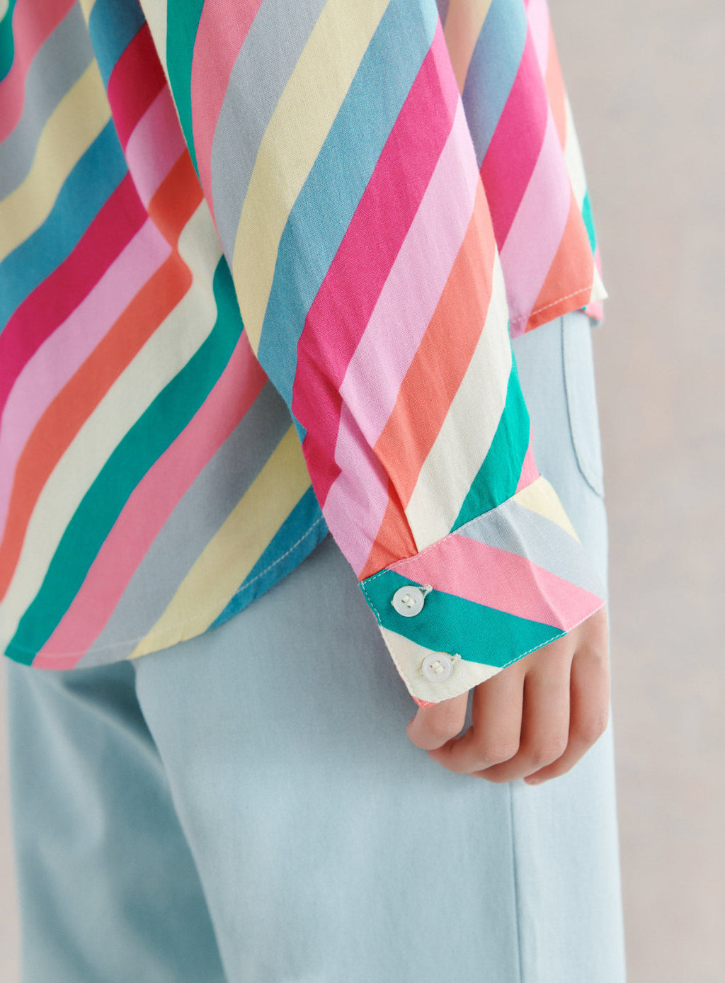 CAMISA TATIANA RAYAS COLORES PETITE MENDIGOTE