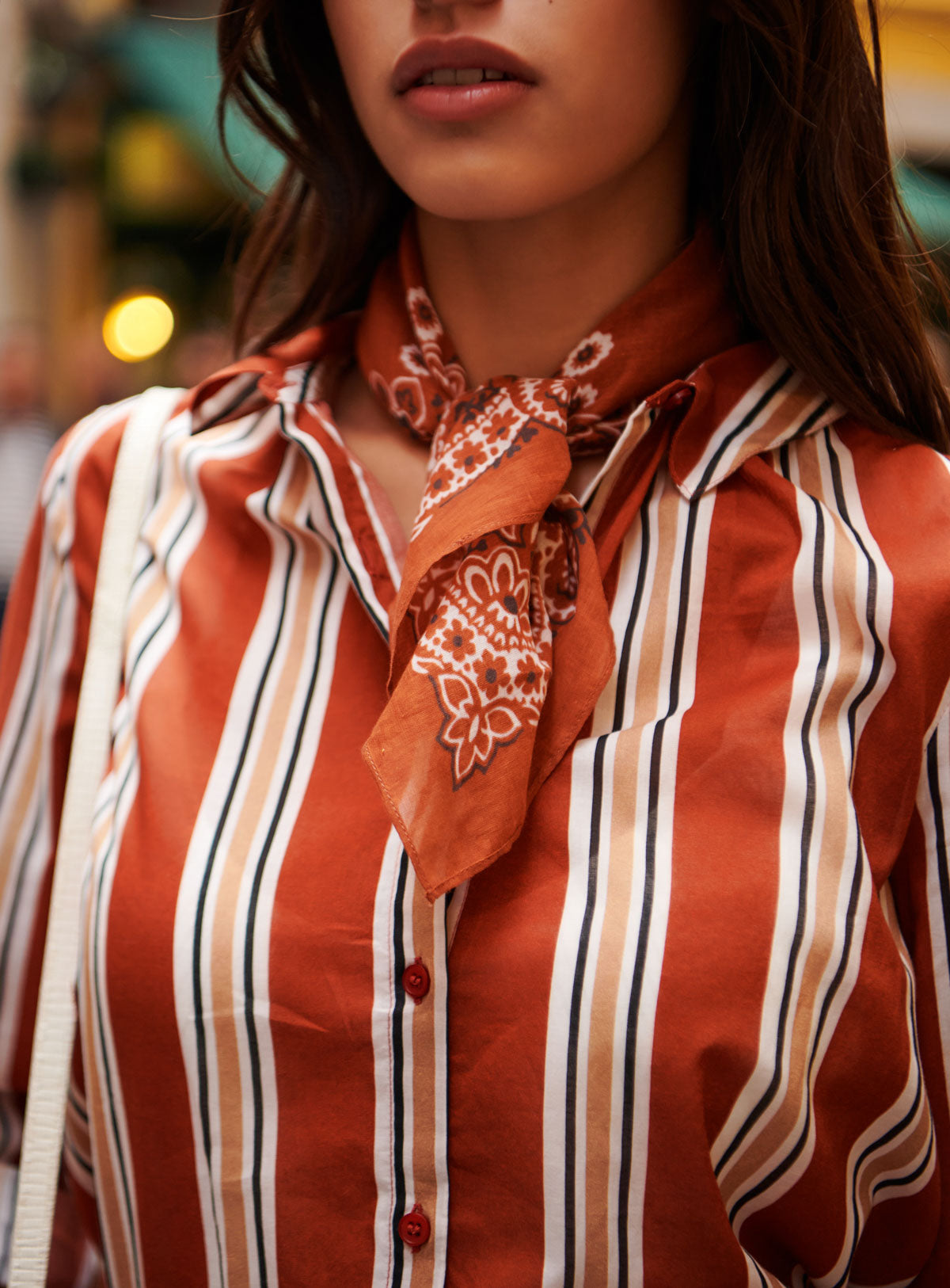CHEMISE RAYEE TATIANA PETITE MENDIGOTE