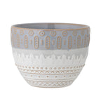 Basel - Set of 6 Plant Pot Covers - Grey - Stoneware