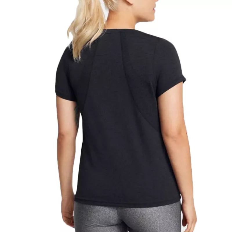 T-shirt damski Vanish Seamless Loose Ss - Czarny/Biały