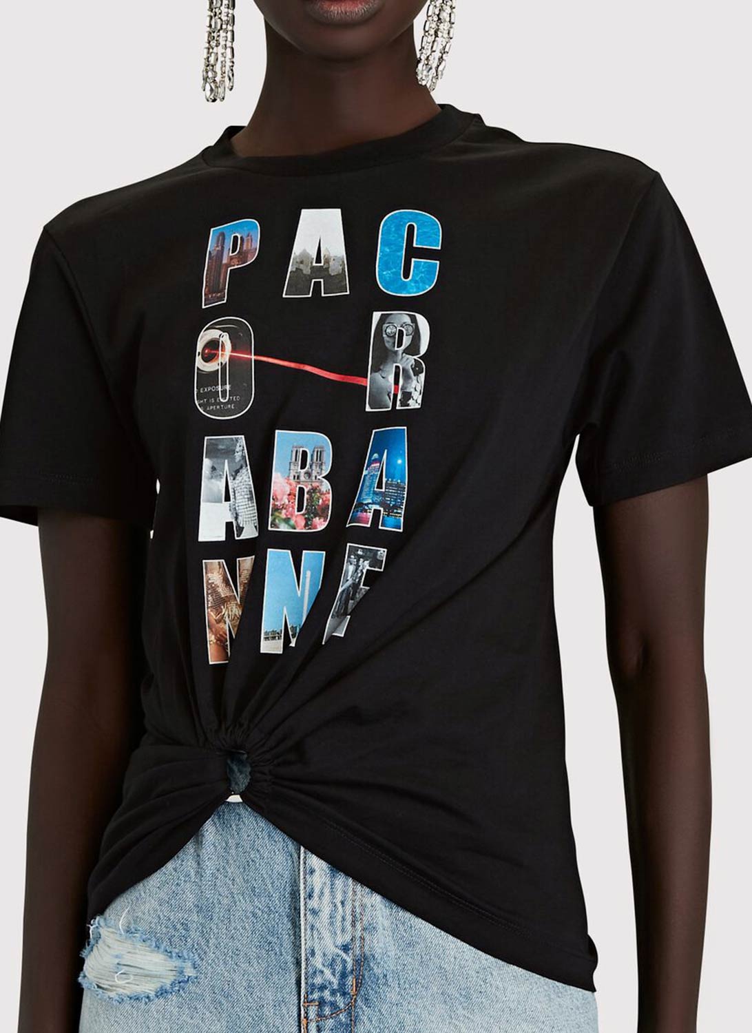 Rabanne - Tee-Shirt - Blanc - Femme