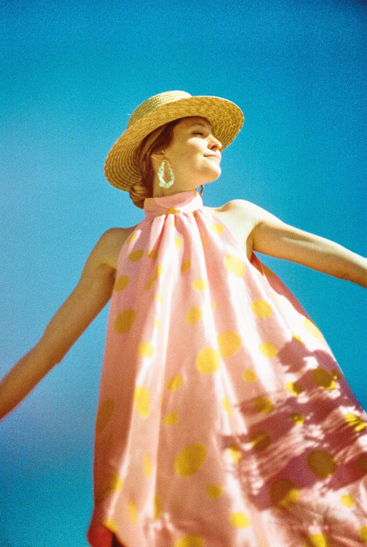 Vestido Paule con lunares oscilantes