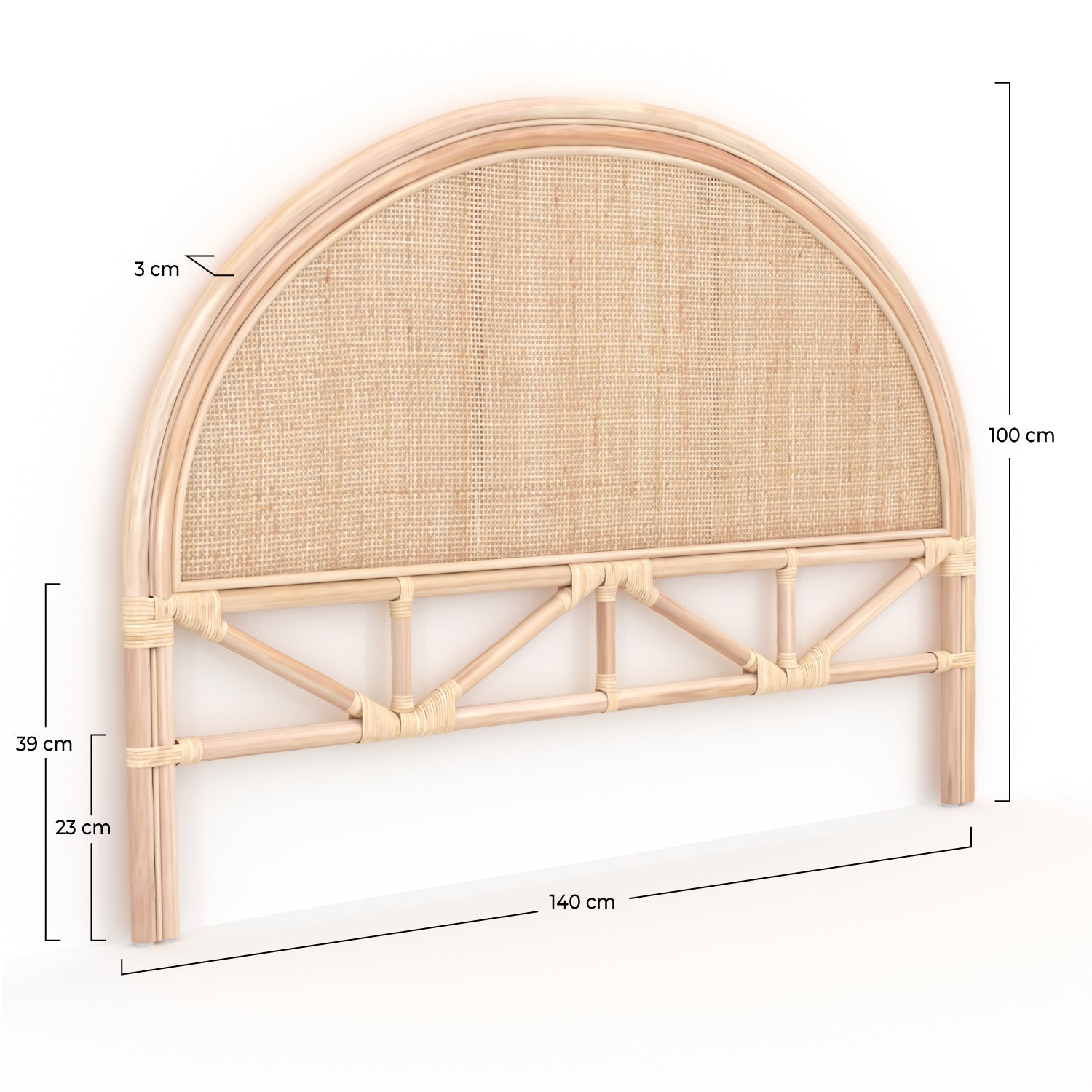 Madya - Natural Rattan Headboard