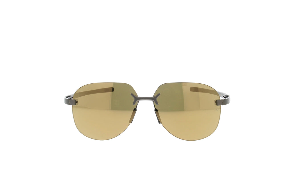 Luxury Eyewear – Okulary przeciwsłoneczne - Tag Heuer, okulary przeciwsłoneczne pilotki bez oprawki, jasnobrązowe soczewki, cienkie zauszniki