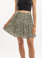 The Kooples - Falda Flores - Verde - Mujer