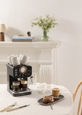 Thera Retro Matt - Machine À Espresso Avec Finition Mate - Noir