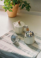 Thera Moka Retro - Cafetera Italiana - Blanco Roto