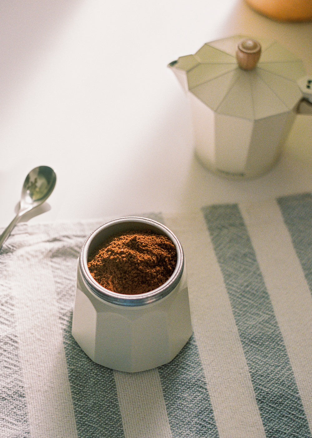 Thera Moka Retro - Cafetera Italiana - Blanco Roto