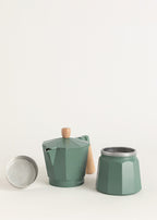 Thera Moka Retro - Cafetera Italiana - Verde Salvia