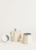Thera Moka Retro - Cafetera Italiana - Blanco Roto