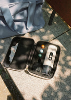Thera Move - Cafetière Espresso Portable 15 Bars Pour Capsules & Café Moulu - Avec Mallette De Transport - Blanc Cassé
