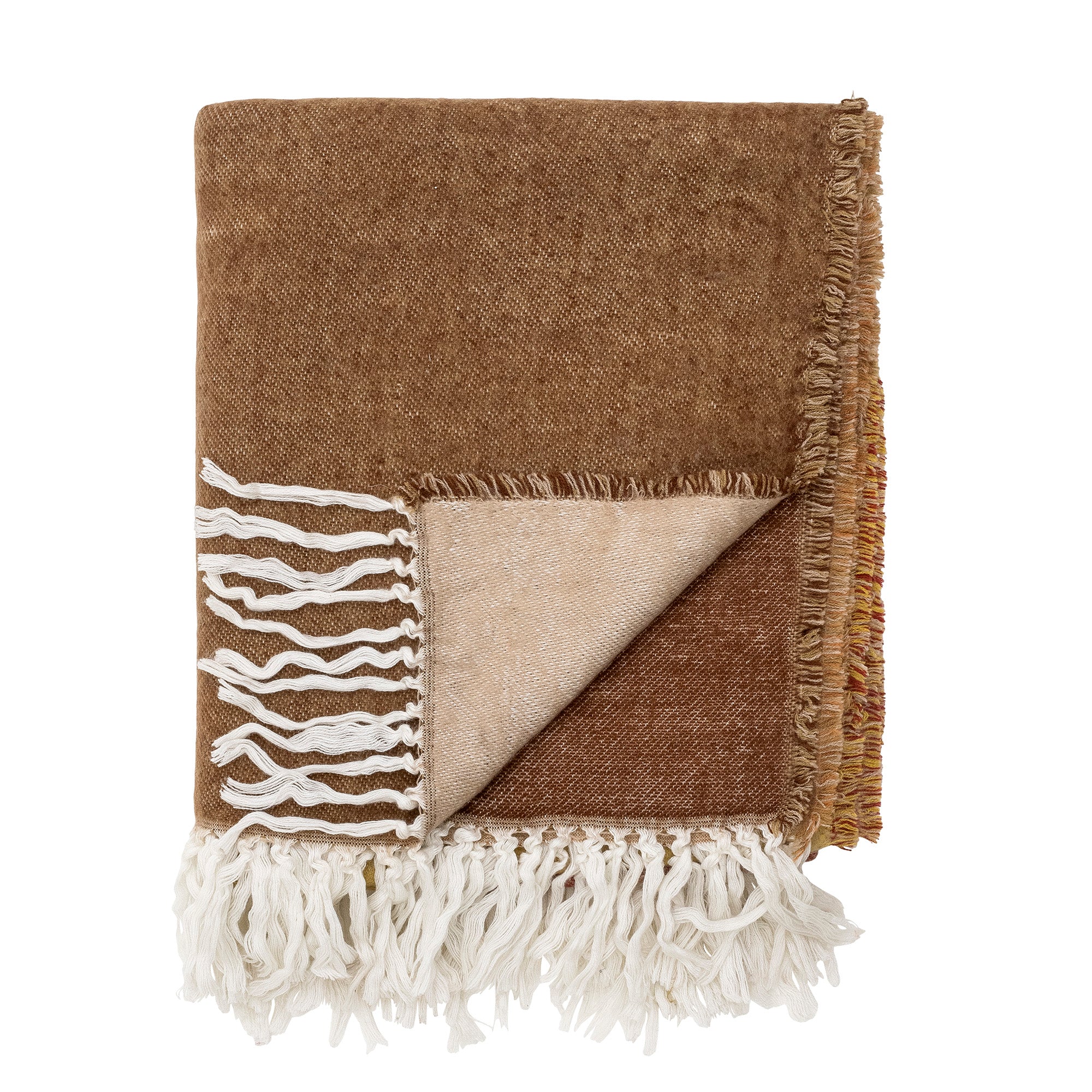 Ara - Lot de 2 Plaids - Marron - Acrylique
