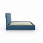 Tilly - Double Bed With Box In Blue Fabric