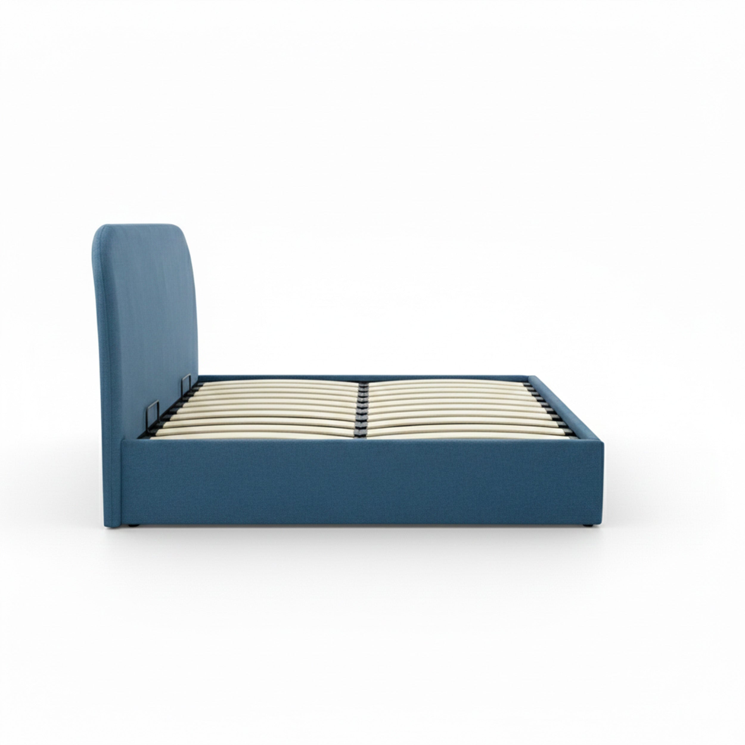 Tilly - Double Bed With Box In Blue Fabric