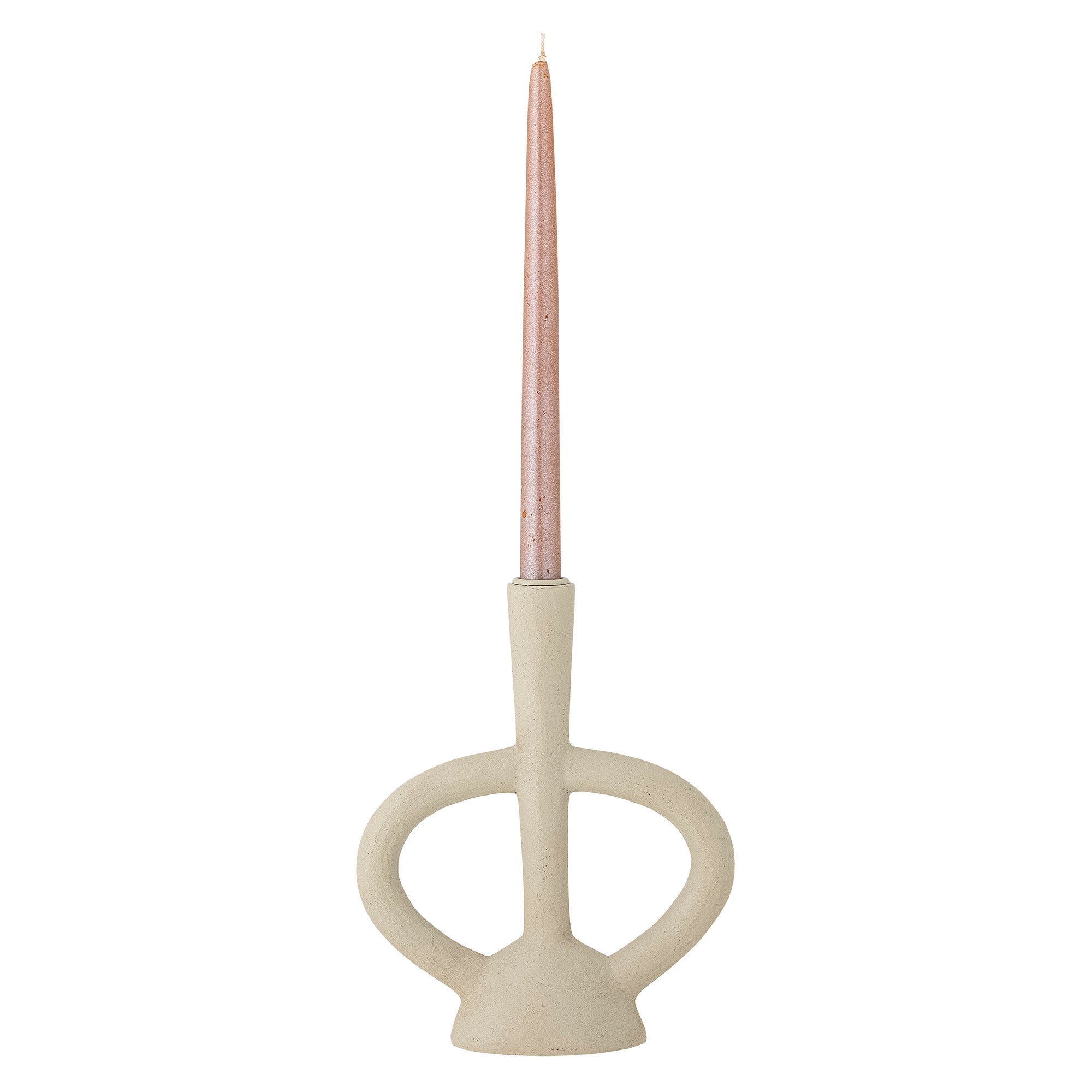 Ramina - Candle Holder - White - Polyresin