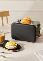 Toast Retro - Petit Grille Pain À Fentes Larges - Noir