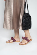 White Sun - Tongs Leocadie - Bordeaux - Femme