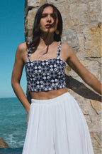 Top Bono Cotton Navy