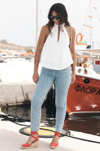 EVELYNE LIN VISCOSE WHITE TOP