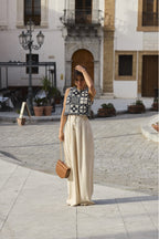 Top Tonio Jacquard Mosaïque