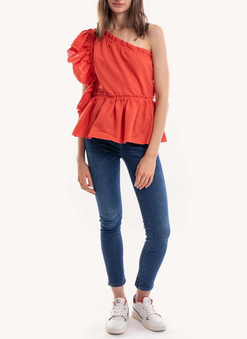 Iro - Tee-Shirt - Rouge - Femme