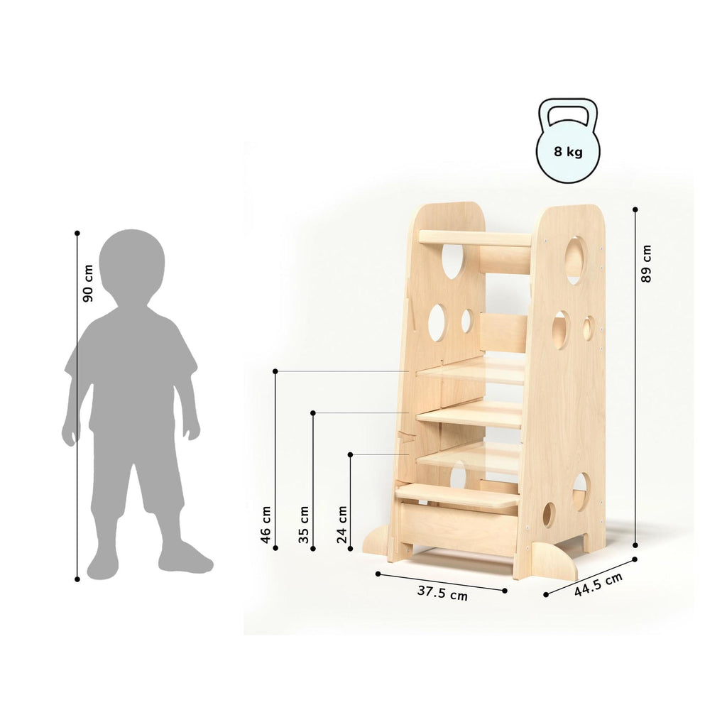 3-in-1 Montessori Learning Tower – XL Size
