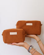 Trousse De Toilette Charlotte En Velours Côtelé