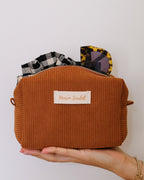 Trousse De Toilette Charlotte En Velours Côtelé