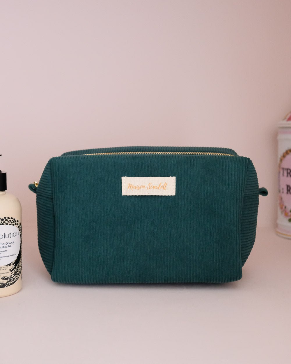 Trousse De Toilette Charlotte En Velours Côtelé
