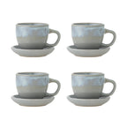Brenta - Taza Con Platillo - Azul - Gres